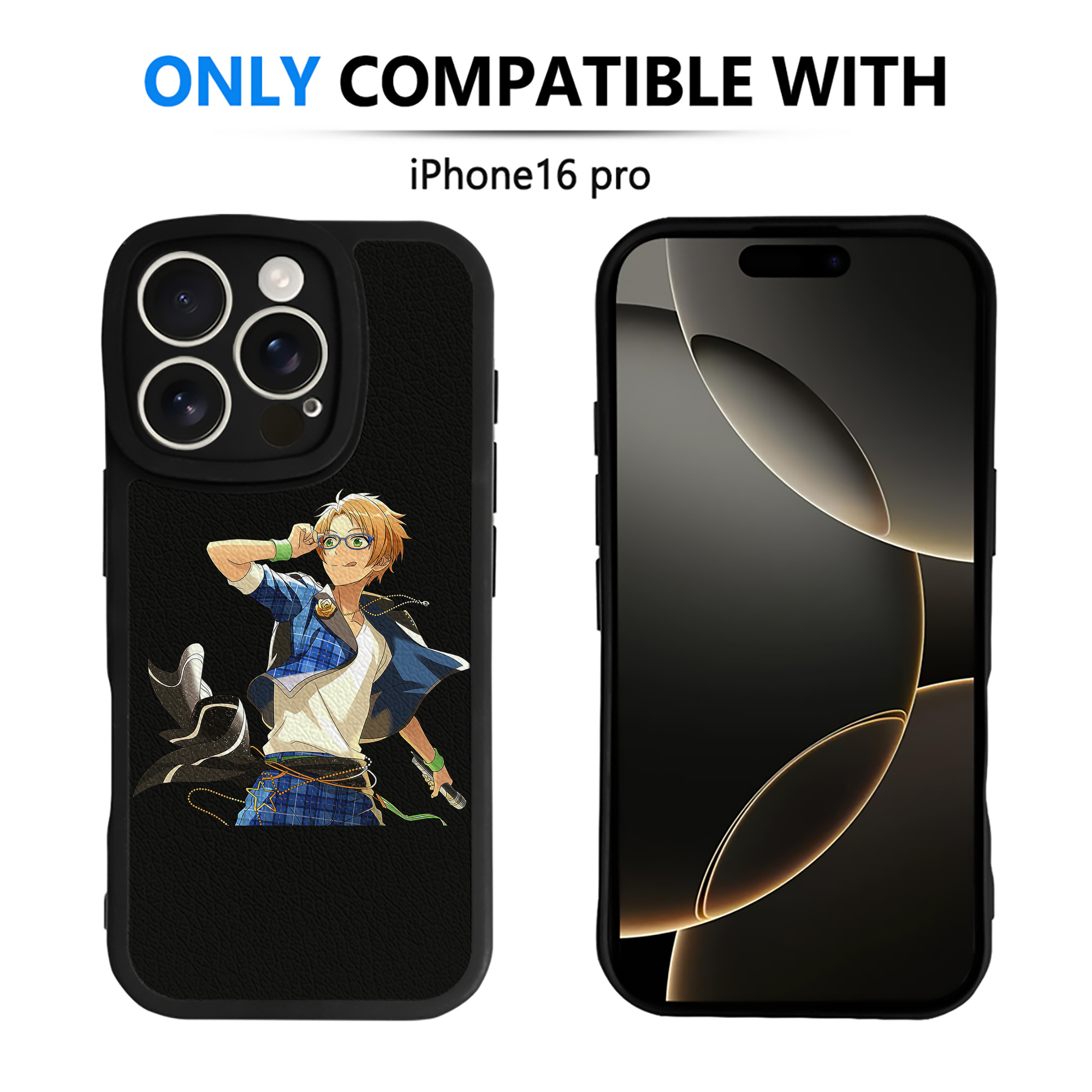 （画像用） あんさんぶるスターズ! Ensemble Stars 【iPhone 16シリーズ対応】シリコンスマホケース（レザー調） 材質：シリコン